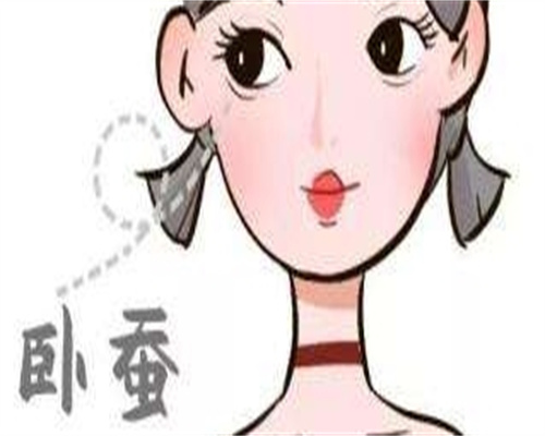 卧蚕漫画示意图