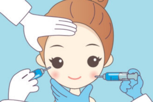 水光抗衰针卡通展示图