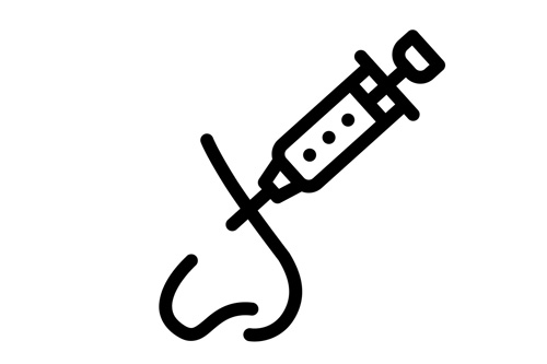 鼻部注射卡通图