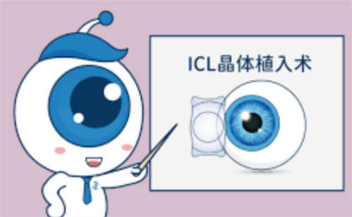 ICL晶体植入卡通图