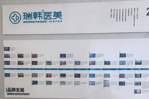 海南瑞韩医学美容医院品牌发展图