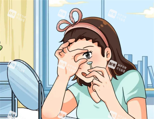 RGP眼镜佩戴过程