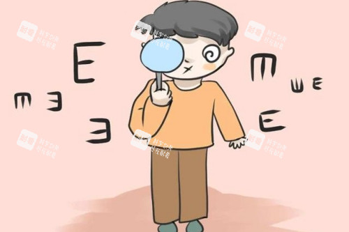 眼睛看不清楚卡通图