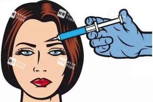 面部注射针剂卡通图