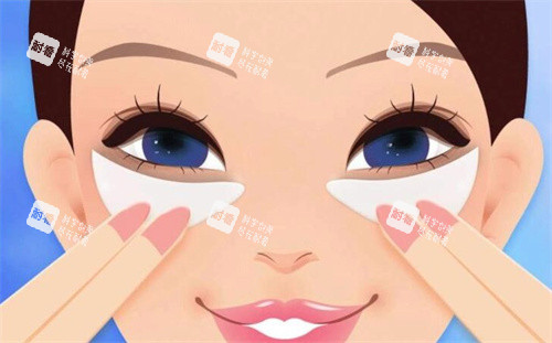 双眼皮术后卡通图