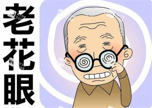 老花眼视物的样子图片