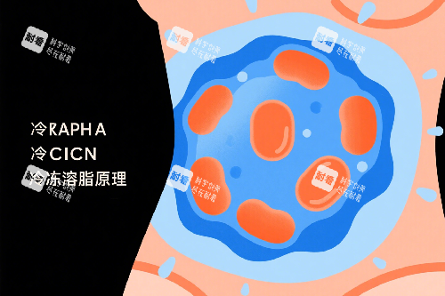 冷冻溶脂原理示意图