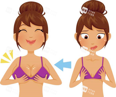 自体脂肪隆胸卡通图