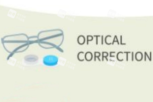 配框架眼镜或者隐形眼镜