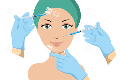面部填充注射图 面部填充注射图