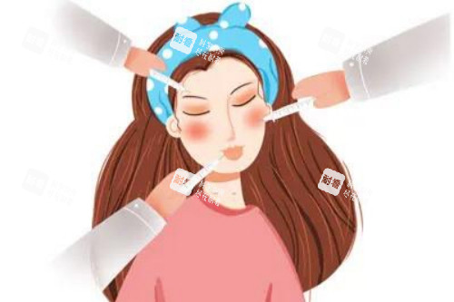 面部注射卡通图片