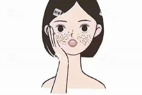 皮肤毛孔粗大卡通图