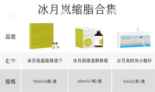 冰月岚溶脂产品合集