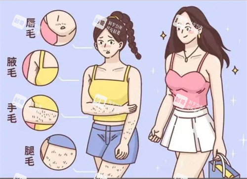 脱毛前后的区别