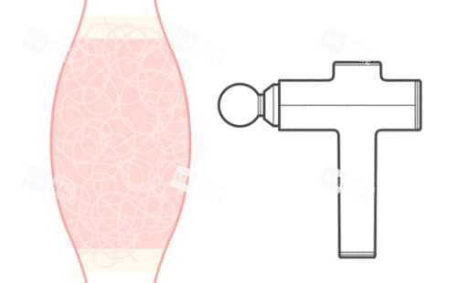 筋膜枪示意图
