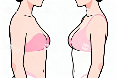 胸部做提升前后对比图