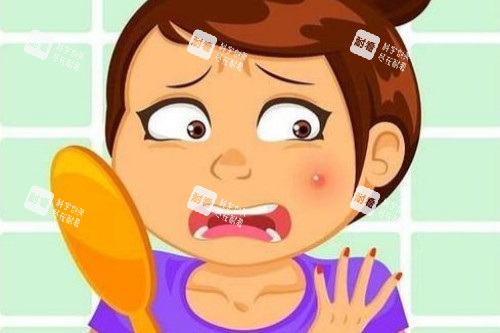 脸上长痘图片一览