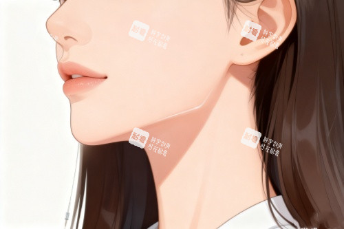 好看下颌线卡通图