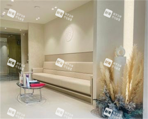 韩国BTN皮肤科休息区环境图