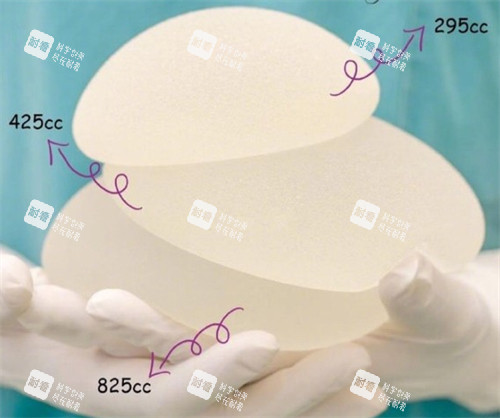 大小不同的隆胸假体 大小不同的隆胸假体