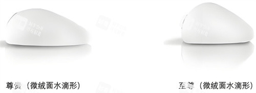 曼托假体水滴形对比