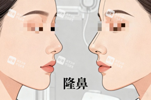 隆鼻前后对比图一览