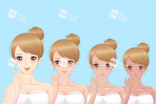 身体美白卡通对比图 身体美白卡通对比图