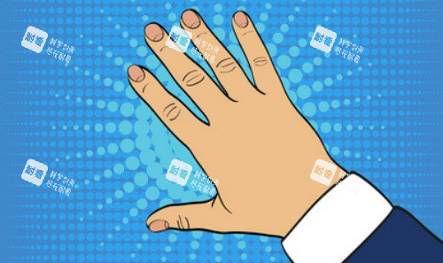 手背拉皮前示意图