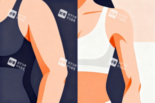 胳膊做吸脂卡通图