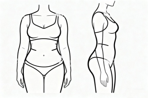 吸脂塑形卡通图