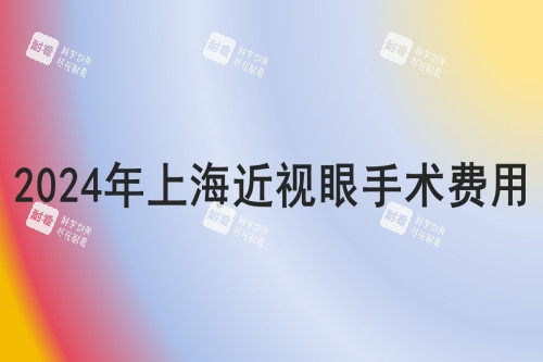 2024年上海近视眼手术费用