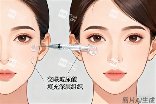 面部打玻尿酸卡通图