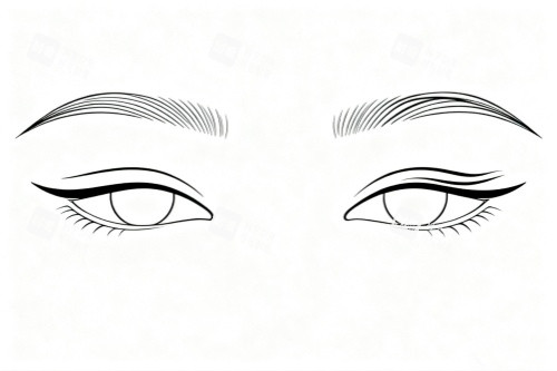 好看双眼皮卡通图