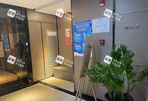 广州雪儿海蒂私密电梯处示意图