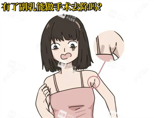 有了副乳能做手术去除吗？动画图