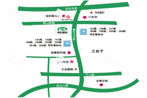 沈阳何氏眼科医院地图