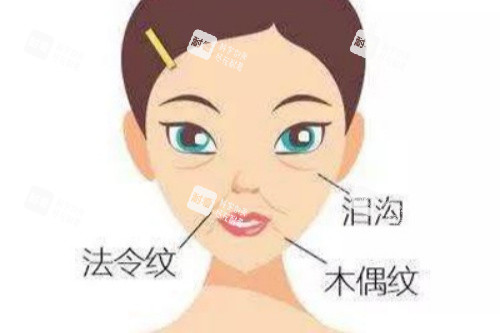 脸上皱纹卡通图片