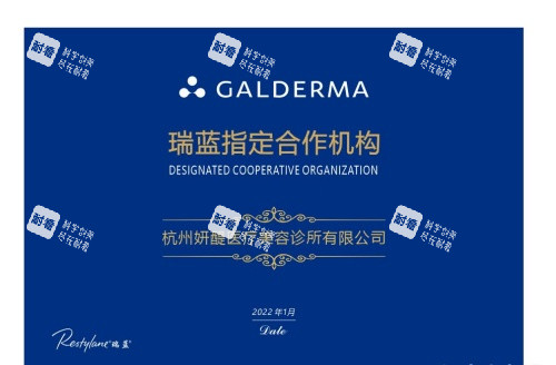 杭州妍醍整形瑞兰制定合作机构示意图