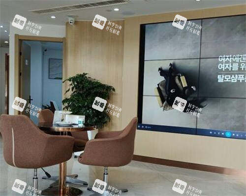 宁波亚植植发院内一角