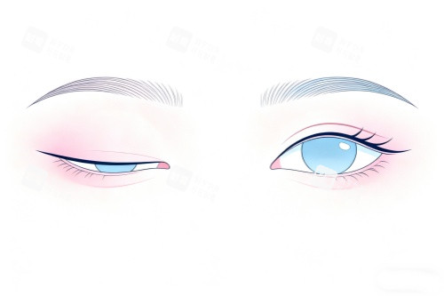 眼睛做整形卡通图