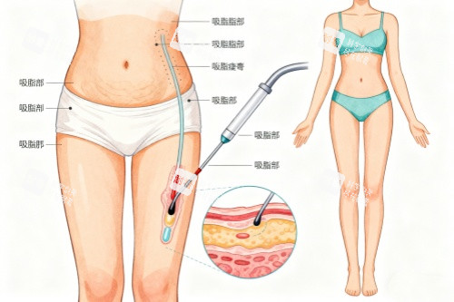 身体部位做吸脂卡通图 身体部位做吸脂卡通图