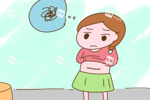 剖腹产疤痕卡通图