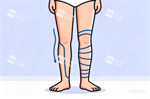 腿型调整卡通图