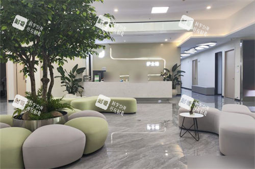 杭州柠盟眼科医院护士站及休息区