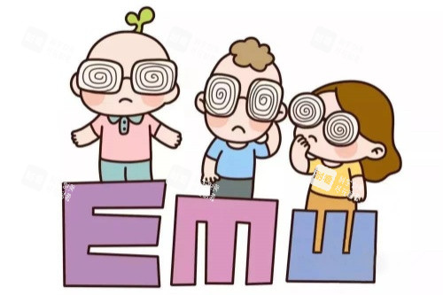 眼睛近视卡通图片展示