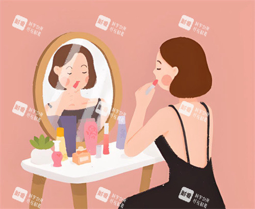 护肤卡通图