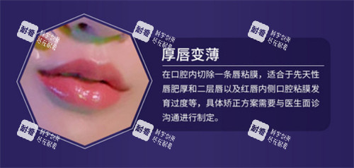 厚唇改薄原理