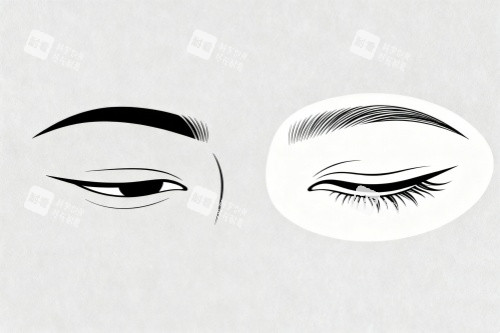 眼睛做修复卡通图