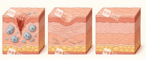 疤痕和正常皮肤