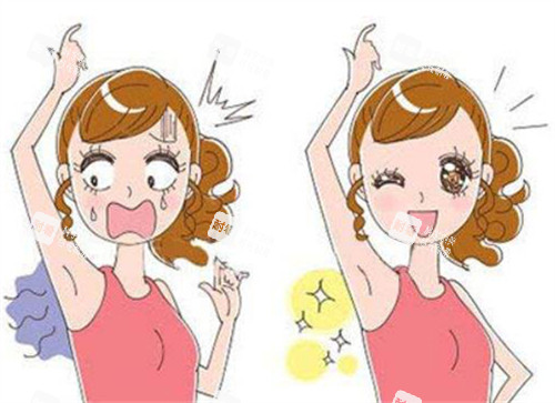 腋臭手术前后对比图